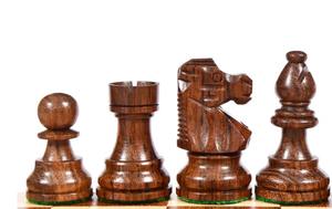 Pièces d'échecs de style Lardy français, roi de 3 pouces, fabriquées à la main en Sheesham et bois de buis, avec des reines supplémentaires au meilleur prix - Product Image 5