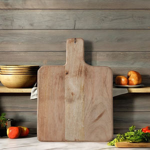 Vente en gros d'ustensiles de cuisine Minimal Paddle Dernier design Forme carrée Bois de manguier Planche à découper artisanale Fromage Blocs à découper - Product Image 4