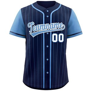 Camiseta Deportiva Clásica de Béisbol con Botones, Tejido Transpirable con Diseño de Rayas, Número de Equipo Personalizado, Textura Suave, Multicolor - Product Image 5