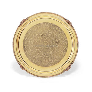 Plato Pequeño de Latón para Puja Diaria y Celebraciones de Diwali, Elegante Thali Tradicional para Rituales - Product Image 1