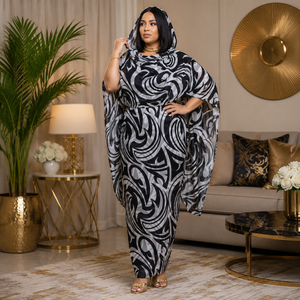 Tela sudanesa Toub 100% algodón voile con estampado digital |   Textil Tradicional Natural y Transpirable para Prendas Étnicas con Estilo - Product Image 4