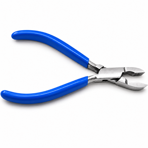 MANAN <b>INSTRUMENTS</b> Stainless Steel <b>Triangle</b> Pliers Blue Handles Tapered Baguette Cut for Jewelry Making Necklace Bracelet DIY - Product Image 4