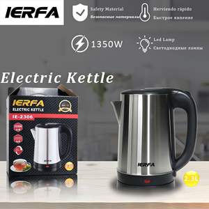 Hervidor Eléctrico Inalámbrico para el Hogar, de Acero Inoxidable, Grado Alimenticio, 1350W, Apagado Automático, Capacidad de 2.3L, Enchufe EU/US/UK, Venta al Por Mayor - Product Image 6