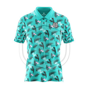 Camisetas Polo Sublimadas con Estampado Completo, 100% Poliéster, con Logotipo Personalizado, Camiseta Polo de Secado Rápido para Hombre - Product Image 4