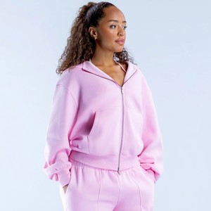Sweat-shirts à capuche zippés pour femmes de haute qualité, en mélange de coton doux et polaire, mode hiver, confortables pour tous les jours, séchage rapide. - Product Image 4