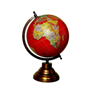 ARTISTIC CRAFTS Globo Terráqueo Moderno con Base de Hierro para Escritorio |   Globo Terráqueo de Plástico para Decoración de Escritorio de Oficina, Mesa de Estudio, Aula - Product Image 1