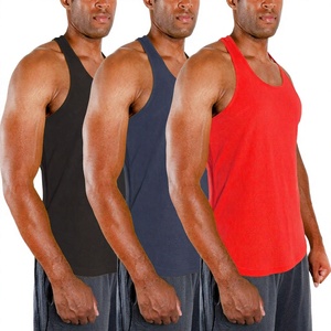 Débardeur de musculation OEM pour homme, en polyester côtelé tricoté, à séchage rapide, pour la gym, l'entraînement et le fitness, avec compression musculaire et style décontracté - Product Image 1