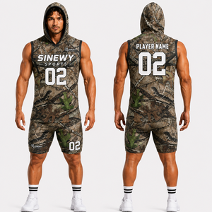 SINEWY SPORTS Nighthawks Hooded Compression 7v7 Uniform OEM Printed Jersey Shorts Sublimated Unisex - Product Image 4
