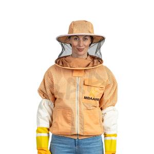 Veste Bee à trois couches de couleur kaki avec voile rond - Product Image 1