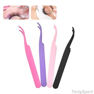 Professional Eyelash Extension Tweezers Stainless Steel <b>Precision</b> Smooth Tip Lash Tweezer Custom Logo Salon <b>Tool</b> - Product Image 3