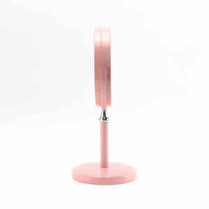 Daystar Trade Pink LED Makeup <b>Mirror</b> Adjustable Stand Gold-Plated Metal Frame 3X Magnification for Vanity Beauty Daily Grooming - Product Image 2