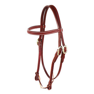 Brida de Cuero Hecha a Mano para Caballo, Completa con Ajuste y Costuras Decorativas, Brida para Montar a Caballo - Product Image 1