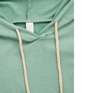 Sweat-shirt à capuche court en coton pour femme, avec capuche réglable, respirant, décontracté, pour tous les jours - Product Image 6