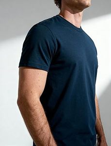 High Quality Stylish Blank Men's Tshirt Oem logo Solid Color Custom Oversized 100% Cotton Men's T-shirts - Product Image 5