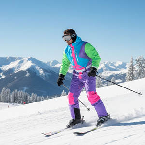Combinaison de ski à capuche de qualité supérieure, imperméable 10 000 mm, écologique et respirante pour hommes, pour une utilisation en extérieur par temps extrêmement froid - Product Image 4