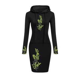 Vestido con Capucha Transpirable de Talla Grande para Otoño y Primavera, con Bolsillos Largos, Ecológico y a la Moda, Sudadera Informal para Mujer - Product Image 2