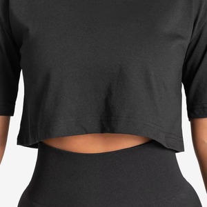 Best Selling Women Crop <b>tops</b> Quick dry Breathable 100% Cotton Material Lightweight Breathable Customized Logo Women Crop <b>Top</b> - Product Image 3