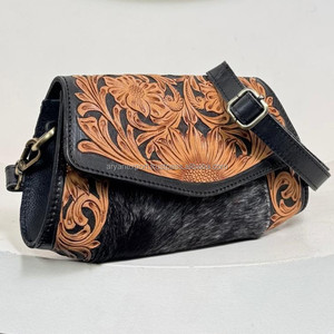 Sac à bandoulière personnalisé d'usine en cuir de vachette usiné à la main Mini sac de luxe pour dames Sac à main de haute qualité en cuir pour femmes - Product Image 5