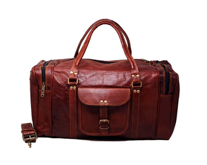Bolsa de Deporte para Hombre, Bolsa de Viaje de Cuero, Bolsa de Lona en Oferta, Bolsas de Lona de Cuero Genuino de Alta Calidad - Product Image 2