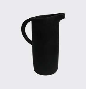 Jarra de Agua Moderna de Resina Negra, Resistente y Duradera, con Asa, Ecológica, Apta para Lavavajillas y Microondas, para el Hogar, Fiestas y Campamentos - Product Image 1