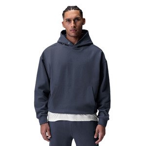 Sweat-shirts unisexes 100% coton décontractés pour hommes, coupe ample, vêtements de sport et de gym, logo personnalisé, respirant, en molleton bouclette, gaufré, hiver, 6XL - Product Image 1