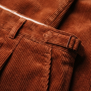 Men's Cotton Corduroy <b>Chinos</b> Trousers Straight Leg Casual Pants <b>Elastic</b> Flame-Resistant Lightweight Woven Custom Logo Wholesale - Product Image 6