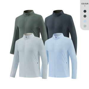 Wholesale <b>Men's</b> Slim Fit Quick Dry Training <b>Jacket</b> <b>Lightweight</b> Full Zip Running Windbreaker Gym Workout Activewear Sportswear - Product Image 5