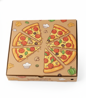 Boîte à pizza en papier kraft hexagonale avec logo personnalisé 8 10 12 pouces Réutilisable Imperméable Paillettes Bronzage Emballage alimentaire pour pizza surgelée