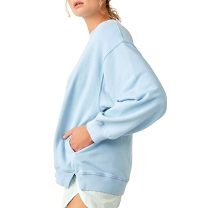 Sweat-shirt décontracté pour femme à col rond, personnalisé, nouvelle mode, respirant, écologique, brodé, en tissu tricoté - Product Image 2