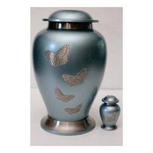 Custom Metal Brass Cremation Urn for Human Ashes Adult Large Funeral Urns American Flag Eagle Veteran Urns <b>Keepsake</b> Set Urns - Product Image 3