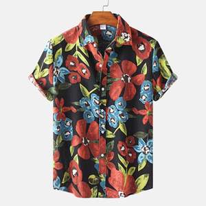 Men's Summer Beach <b>Hawaiian</b> Casual <b>Shirts</b> Wholesale Short Sleeve Breathable <b>Boys</b> Vacation - Product Image 2