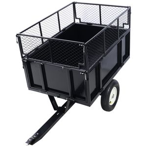 Remolque de Acero para ATV, Remolque Utilitario de 750 lb y 22 Pies Cúbicos con Carritos de Remolque Reforzados para Jardín, Césped, Remolques Agrícolas - Product Image 5