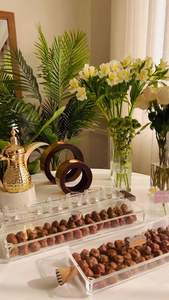 Elegante Caja de Chocolate con Incrustaciones de Concha y Base de Acrílico, Caja de Almacenamiento de Lujo Hecha a Mano para Chocolates, Dulces y Decoración del Hogar - Product Image 2