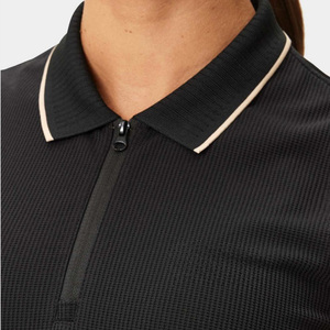 <b>Women's</b> Sleeveless <b>Polo</b> <b>Shirt</b> <b>Black</b> Knitted Quick Dry Casual Golf Top Wholesale Top quality Custom OEM - Product Image 2