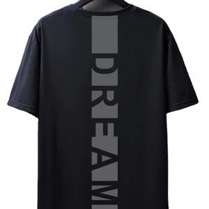 100% Cotton O-Cổ Ngắn Tay Áo T-Shirt Cho Nam Giới Giản Dị Thiết Kế Màu Đen Với Biểu Tượng Tùy Chỉnh Lụa Màn Hình In Nhà Máy Trực Tiếp Cung Cấp - Product Image 5