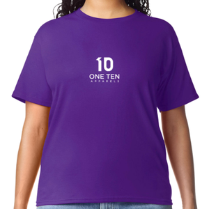 Camiseta de Mujer, Color Morado, Algodón Suave, Informal, Manga Corta, Cómoda, Básica, Ropa de Moda, Venta al Por Mayor Personalizada - Product Image 4