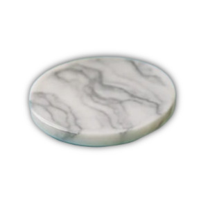 Sous-verre rond en résine DIY, écologique, durable, classique, effet marbre, pour la décoration de table - Product Image 1