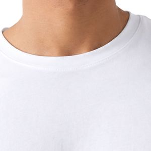 <b>White</b> Men's Cotton Crewneck <b>Tee</b> Short Sleeve Casual Top Lightweight Everyday Clothing Custom Blank T-Shirt Factory Wholesale - Product Image 4