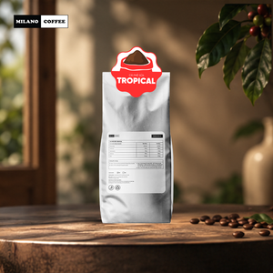 Café au lait tropical Paradise Reserve Milano Excelsa torréfaction foncée en sachet - Product Image 3