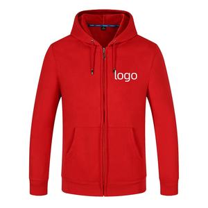 Sweat à capuche unisexe personnalisé de luxe, de haute qualité, en coton uni 350 g/m², épais, avec fermeture éclair, style streetwear hiver - Product Image 2