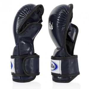 Gants de MMA officiels Fairtex ONE Championship en cuir premium pour grappling, entraînement et frappe, à doigts ouverts - Product Image 1