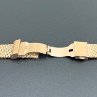 Montre intelligente traditionnelle IPRG 5N avec bracelet en maille d'acier inoxydable 20 mm, finition mate sablée, boucle pliante faite à la main, logo personnalisé