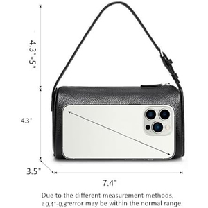 Bolso de Lona, Forma Regular, Suave, Minimalista, con Herrajes, Correa Ajustable, Bandolera, Impermeable, Ecológico, Ligero, de Lujo y Moda - Product Image 4
