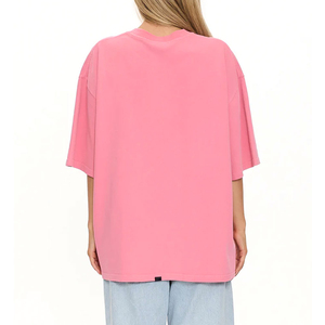 Camiseta Extra Grande de Algodón para Mujer con Logotipo Personalizado, Camiseta de Algodón 100% para Mujer, Primavera-Otoño - Product Image 2