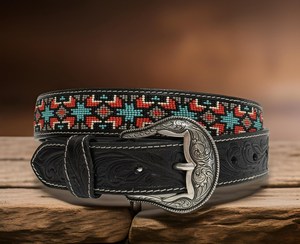 Nouvelle Arrivée 2026 Ceintures pour Hommes en Cuir Véritable Personnalisées, Vente en Gros, Design Western en Cuir Façonné à la Main - Product Image 4