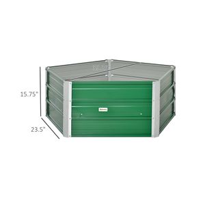 Fioriera Esagonale Rialzata in Metallo da Esterno da 40FT con Sistema di Auto-Irrigazione e Guanti per la Coltivazione di Ortaggi ed Erbe in Giardino e Patio - Product Image 3