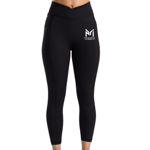 Leggings de Yoga de Cintura Alta sin Costuras con Bolsillos, Tie Dye, Largos, Negros, Spandex/Nylon, Elásticos en Cuatro Direcciones, Pantalones Deportivos para Mujer - Product Image 3