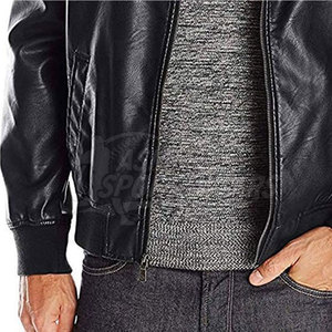 Dernière Collection : Blouson en Cuir Homme de Qualité Supérieure avec Col Montant, Logo Frontal, Couleurs Personnalisables, Respirant, Écologique, Prix de Gros - Product Image 4