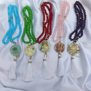 Tasbih de Resina Artesanal Premium con Detalles Elegantes Hechos a Mano y Calidad Duradera, Tasbih de Resina Hecho a Mano con Inspiración en Mármol - Product Image 1