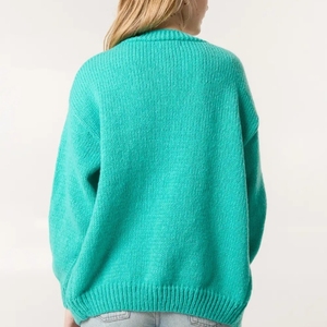 Nouveau cardigan uni à boutons, col en V, pull ample, veste extérieure et cardigan - Product Image 4